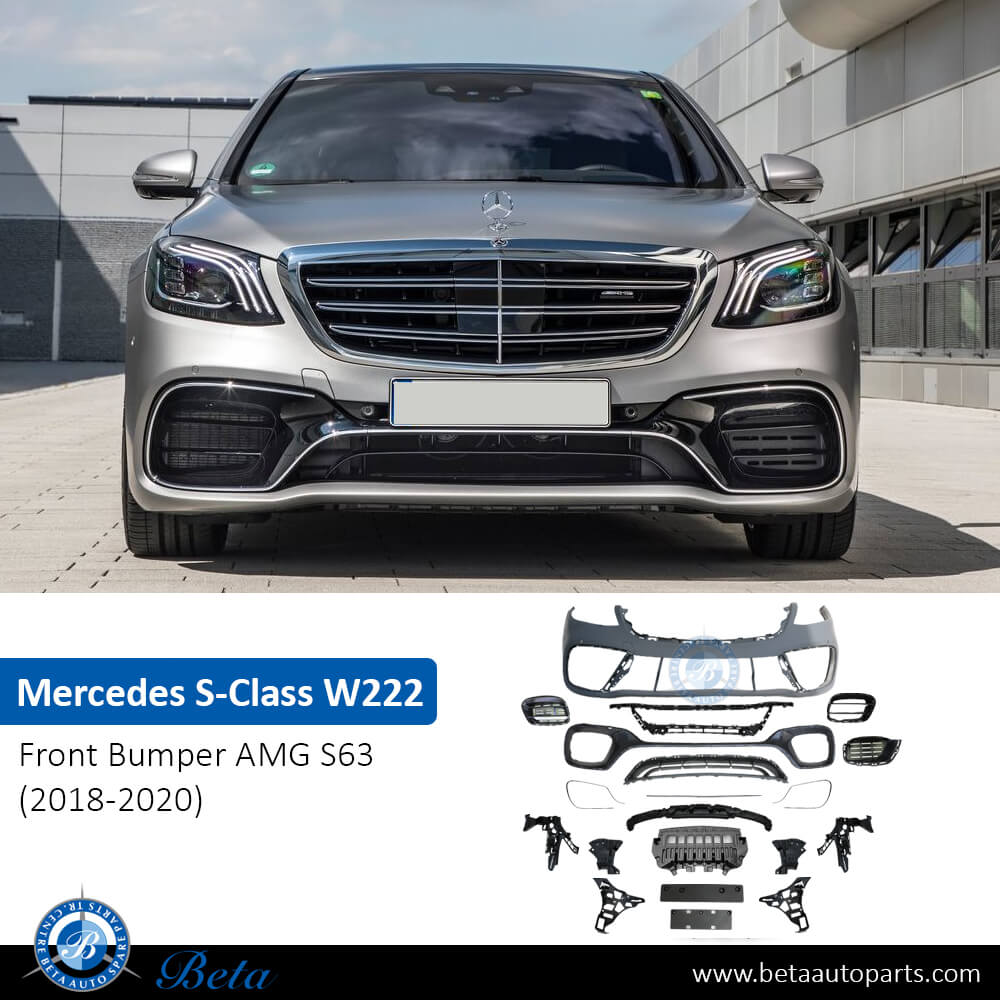 Mercedes S-Class W222 (2018-2020), Front Bumper AMG S63, China, 2228800701 Mercedes S-Class W222 (2018-2020), Front Bumper AMG S63, China, 2228800701